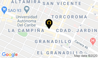 Mapa de Distribuciones R.p. Cell Ltda. en Barranquilla