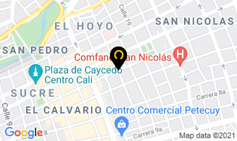 Mapa de Distribuidor Eléctrico Industrial Ltda. en Cali