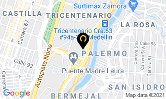 Mapa de Distribuidor Independiente Hervalife Jorge Gil en Medellín