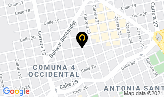 Mapa de Distribuidora Autolujos en Bucaramanga