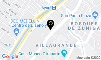 Mapa de Distribuidora Ayura en Medellín