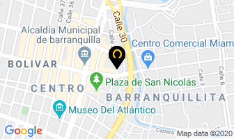 Mapa de Distribuidora Caliplástico en Barranquilla
