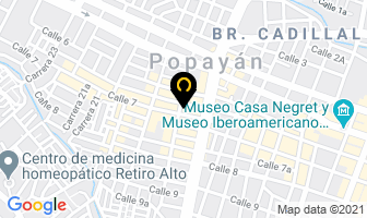 Mapa de Distribuidora De Carnes El Palacio De La Chuleta en Popayán