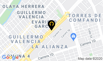 Mapa de Distribuidora De Rodamientos Ltda. en Cali
