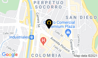 Mapa de Distribuidora Diamantex en Medellín