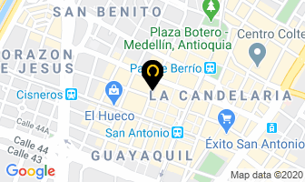 Mapa de Distribuidora El Hueco en Medellín