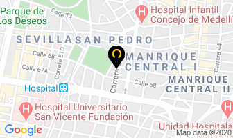Mapa de Distribuidora Electrovidrios en Medellín