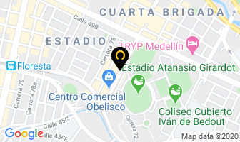 Mapa de Distribuidora Imperial en Medellín