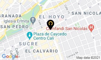 Mapa de Distribuidora La 15 Ltda. en Cali