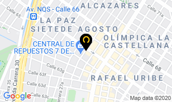 Mapa de Distribuidora Neva Renault Ltda. en Bogotá D.C