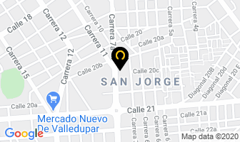 Mapa de Distribuidora Nissan S.a. en Valledupar