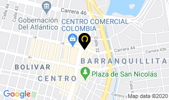 Mapa de Distribuidora Pacheco Joyas Y Accesorios en Barranquilla