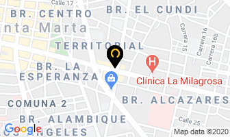 Mapa de Distribuidora Sanar en Santa Marta