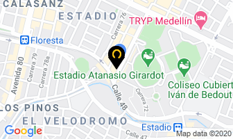 Mapa de Districoman en Medellín