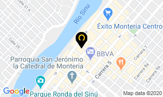 Mapa de Districómputo en Montería