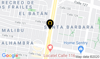 Mapa de Distriera Ltda. en Bogotá D.C