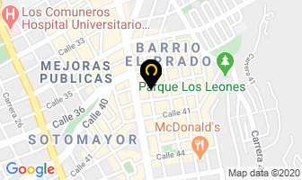 Mapa de Distrifar Del Oriente en Bucaramanga