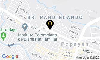 Mapa de Distriflores “La Cuarta” en Popayán