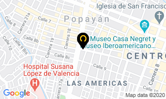 Mapa de Distrihelados / Norberto Narvaez en Popayán