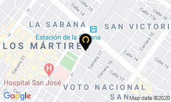 Mapa de Distrilicores en Bogotá D.C