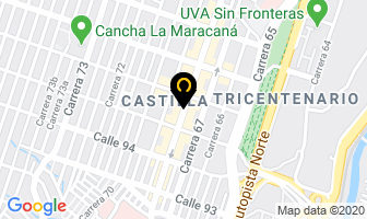 Mapa de Distrilicores La 68 en Medellín