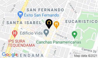 Mapa de Distrimédicas J H en Cali