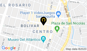 Mapa de Distrióptica Pinzon en Barranquilla