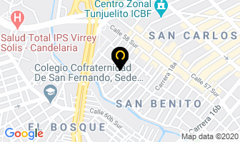 Mapa de Distripieles La Foca Ltda. en Bogotá D.C