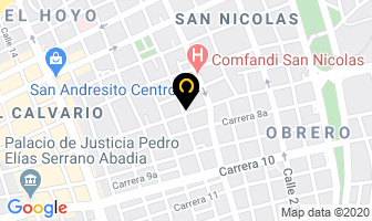 Mapa de Distriplasticos Cali en Cali
