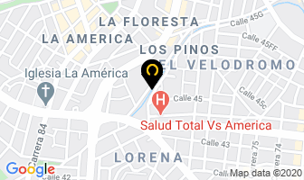 Mapa de Distriquesos La Fe en Medellín