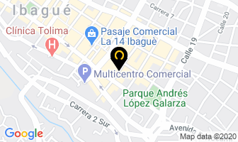 Mapa de Distrividrios la 16 en Ibagué