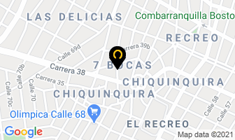 Mapa de Disvásquez E.u. en Barranquilla