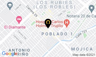 Mapa de Diversiones Abra Cadabra en Cali