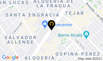 Mapa de Divijacuzzy S Y F en Bogotá D.C