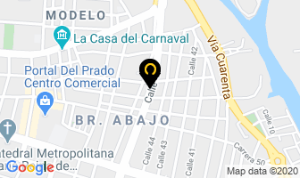 Mapa de Divisiones Y Modulares Ojeda en Barranquilla