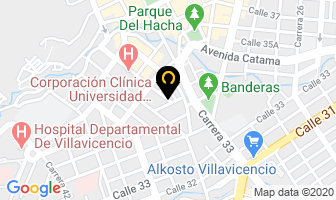 Mapa de D.m.a. De Oriente E.u. en Villavicencio