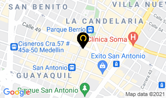 Mapa de Doble Aa Propiedad Raíz en Medellín