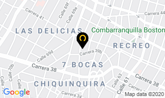 Mapa de Dolores Guerra Abogada en Barranquilla