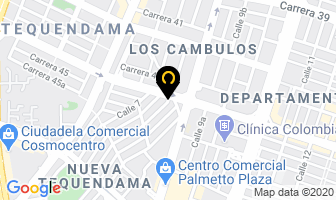 Mapa de Domicilios Pizza Pizza en Cali