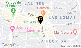 Mapa de Domino's Pizza en Medellín