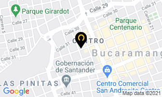 Mapa de Domy Cross en Bucaramanga