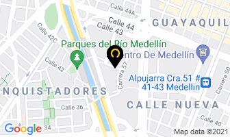 Mapa de Donde Queso Panera en Medellín