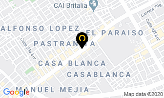 Mapa de Dossié Jeans Moda Urbana en Bogotá D.C