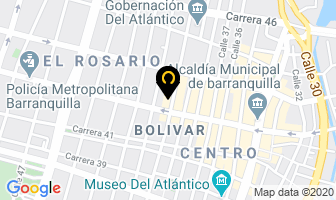 Mapa de Dotaciones E Insumos Para Confeccion en Barranquilla