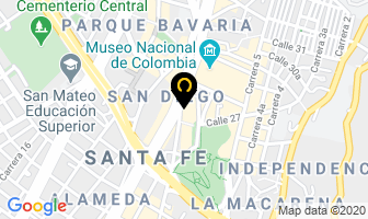 Mapa de Downtown en Bogotá D.C