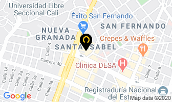 Mapa de Dra. Carol Baptista Serrato en Cali