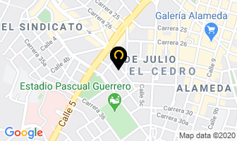 Mapa de Dra Elizabeth Valencia Lopez en Cali