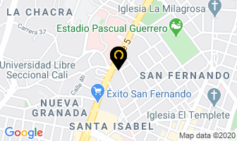 Mapa de Dra Martha Cecilia Garcia en Cali