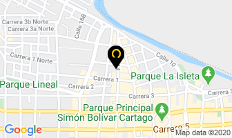 Mapa de Drive Pizza en Cartago