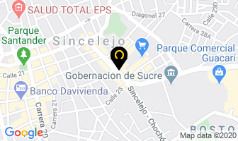 Mapa de Drogas La 25 en Sincelejo